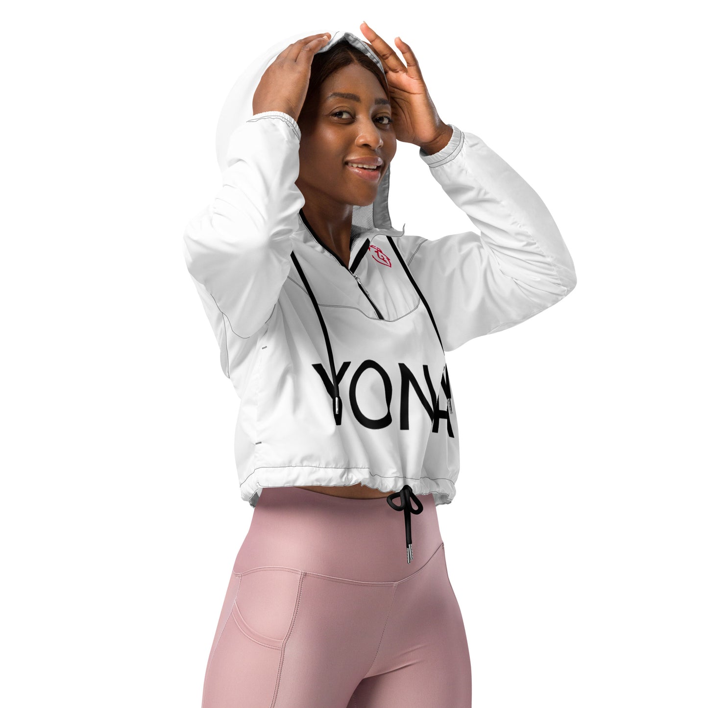 Black And Gray Women's cropped windbreaker – In-Exterior Pro Designs LLC